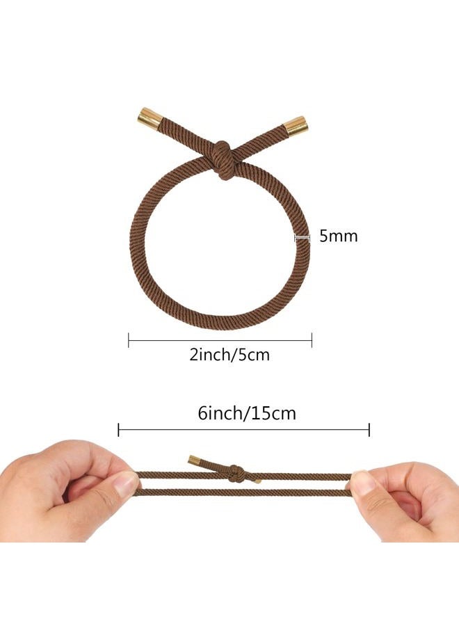DealEachDay 40 PCS Elastics Knotted Hair Ties for Women, Adjustable No Damage Ponytail Holders for Women Girls, 5MM Rubber Bands for Hair, 4 Colors - Image 2