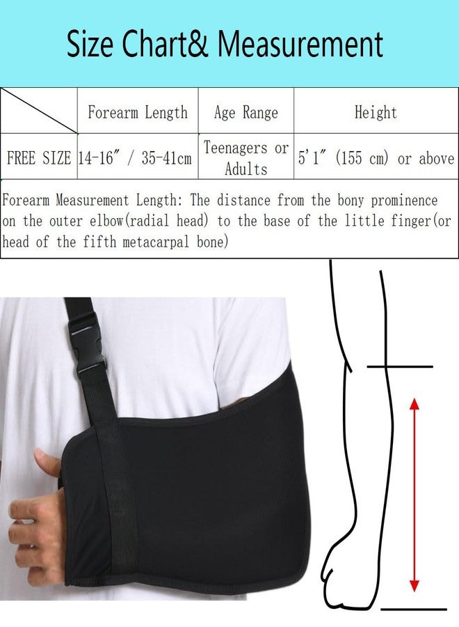 Ledhlth Breathable Arm Sling for Shoulder, Elbow, Wrist, Rotator Cuff Injury, Arm Brace Support for Men and Women, One Size Fits Most - Image 2