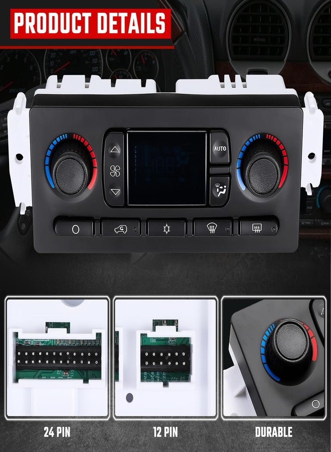 ISINSWIFT 599-211XD Climate Control Module,A/C Heater Climate Control Panel Fit for Silverado Suburban Trailblazer Avalanche, Sierra Yukon Envoy Escalade, Replace#10367041,10399657,10367042 - Image 3