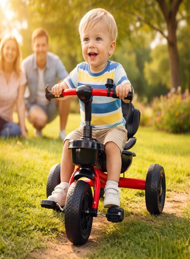 Maanit Tricycle for Kids with Dual Storage Basket & Bell | Stylish Comfort Tricycle for Boys & Girls Age 2-5 Years | Durable Pedal Trike for Toddlers - Image 5