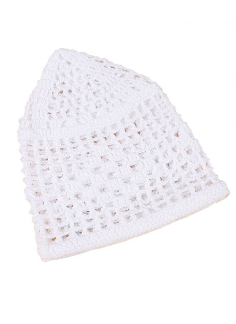 AL Shamokh White Casual Shawl Cap 6 Pieces  - Image 4