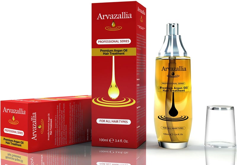 Arvazallia Argan Oil for Hair Treatment Leave in Treatment & Conditioner - Image 3
