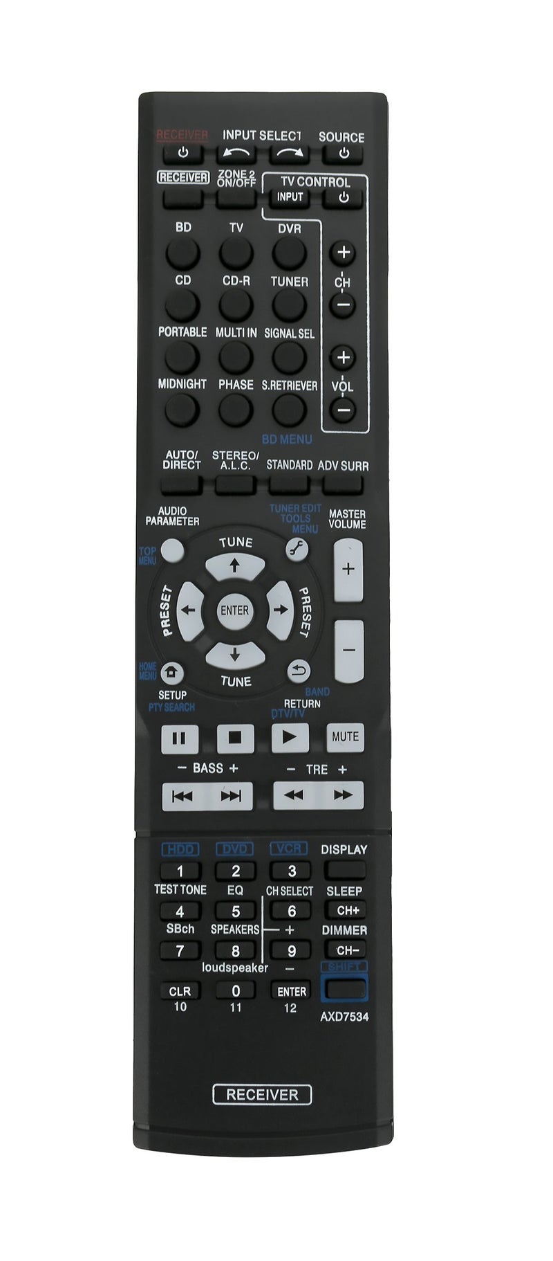Allimity AXD7534 Replacement Remote Control fit for Pioneer AV Receiver SX-319V VSX-529-K VSX-520 VSX-912A-H VSX-920-K VSX-520K VSX-519 VSX-923 VSX-828-K - Image 5
