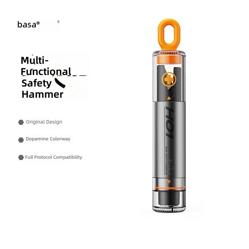 Basa مفتاح كسر نوافذ السيارات BASA - مطرقة أمان متعددة الوظائف مع قاطع للخروج في حالات الطوارئ - Image 1