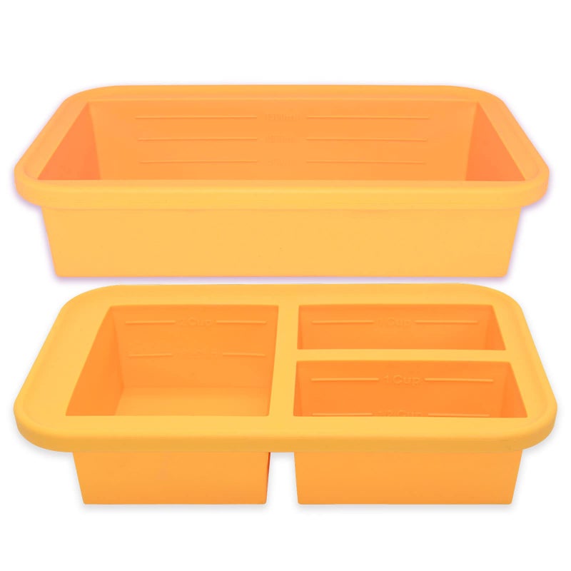 Bongpuda Soup Freezer Containers Bongpuda Silicone Freezer Trays With Lid Easy-Release Reusable Freezer Storage Containers For Freezing And Storing Broths Sauces And Leftovers-2 Pack - Image 1