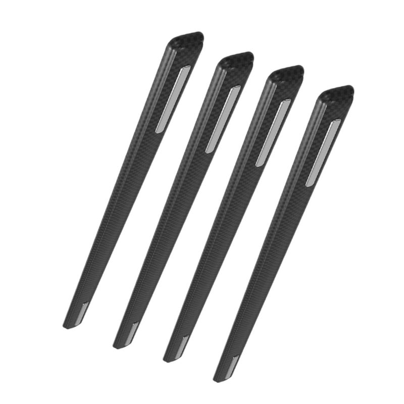 4 Pcs Car Door Bumper Sticker Rubber Collision Strip Edge Guard Scratch Prevention Easy Installation Vehicle Protection Black - Image 2
