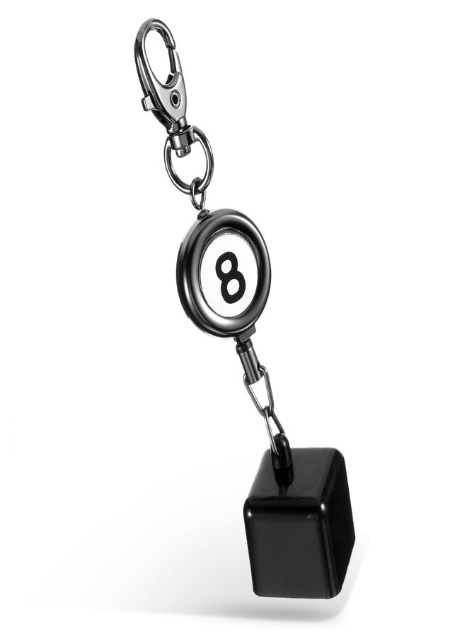 Tarini Retractable Billiard Chalk Holder Keychain Pool Cue Chalk Holder Billiards Accessories for Billiard Lovers Portable Waist/Pocket Hanging Functional Key Ring - Image 1