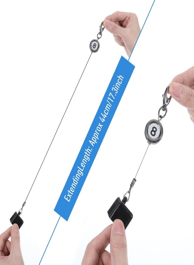 Tarini Retractable Billiard Chalk Holder Keychain Pool Cue Chalk Holder Billiards Accessories for Billiard Lovers Portable Waist/Pocket Hanging Functional Key Ring - Image 3