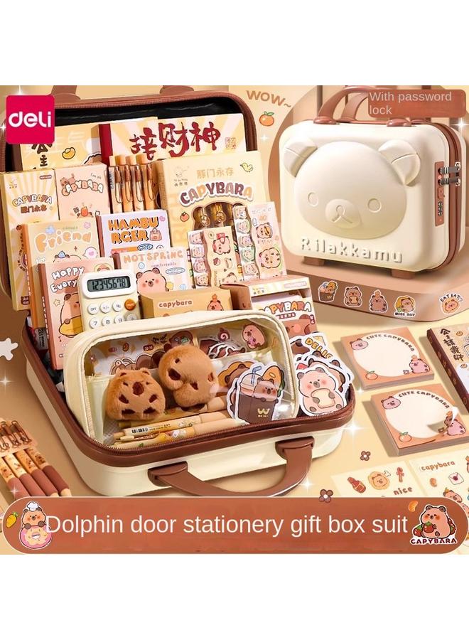 Bluejw Deli Kapi Barra Stationery Suit Gift Bag Gift Box Hand Account Hand Account New Term Opening Birthday Gift Prizes - Image 2