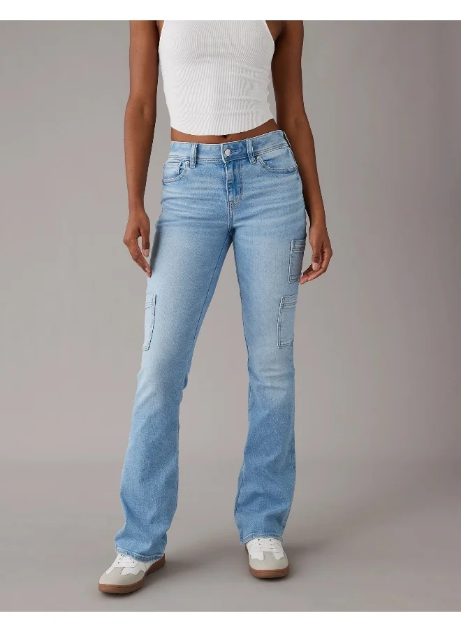 امريكان ايجل High Waist Straight Fit  Flared Jeans
