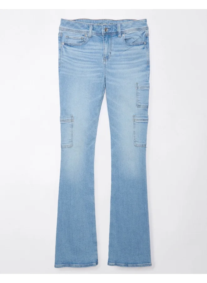 امريكان ايجل High Waist Straight Fit  Flared Jeans