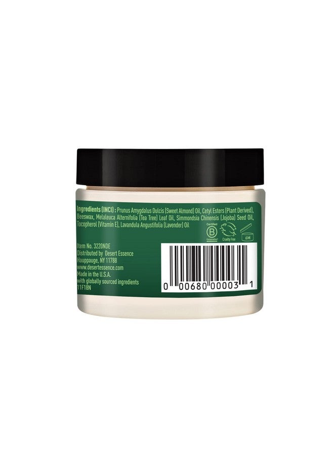Desert Essence Tea Tree Oil Skin Ointment1 Fl Ouncejojoba & Lavender Essential Oilsvitamin Esweet Almond Extractmoisturizer For Dry Skin Skin Irritations Cuticles - Image 3