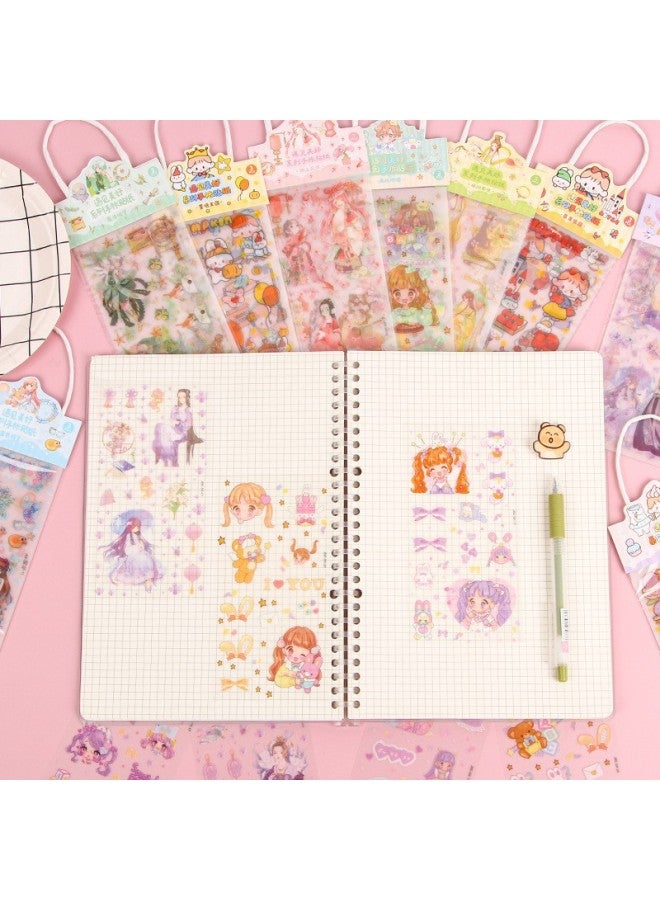 HELPS Creative Style Girl's Heart Hand Account Stickers Pet Waterproof Hand Account Stickers Decorative Pattern Stickers Cute Children's Gifts - Image 2