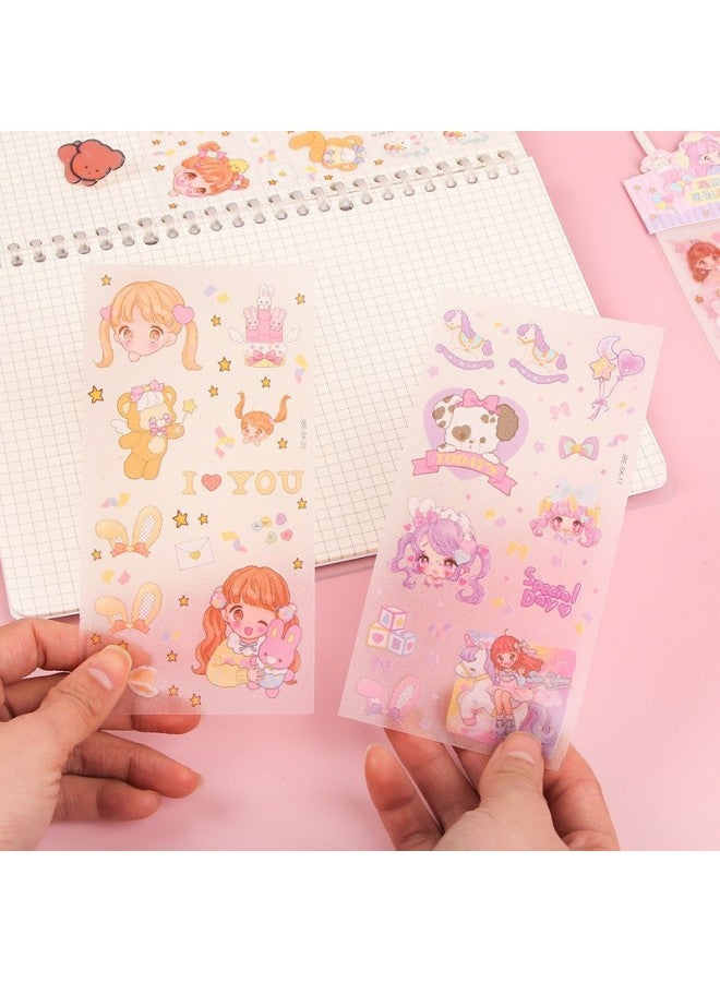 HELPS Creative Style Girl's Heart Hand Account Stickers Pet Waterproof Hand Account Stickers Decorative Pattern Stickers Cute Children's Gifts - Image 4