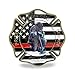 Glamtune St Florian Patron Saint of Firefighter Prayer Coin Thin Red Line US Flag Challenge Coin - Image 2