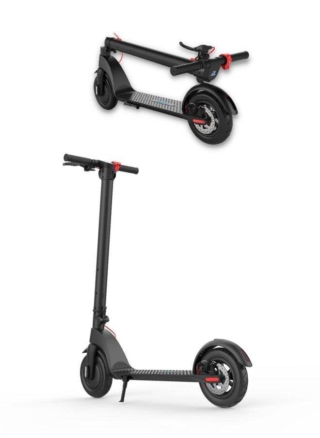Crony X7 Foldable Electric Scooter for Adults, 350W Brushless Motor, 25–38KM/H Speed, 8.5 inch Tires,36V/6.4AH Detachable Battery, 12–25KM Range, Portable Lightweight E-Scooter with LCD Display, Rear Disc Brake, Aluminum Frame, Urban Commuter Smart Ride, App-Connected, LED Headlight, High-Speed, Battery-Powered, Last-Mile Compact Mobility Scooter,Black  - Image 3