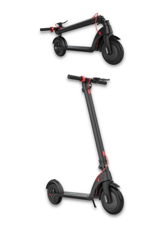 Crony X7 Foldable Electric Scooter for Adults, 350W Brushless Motor, 25–38KM/H Speed, 8.5 inch Tires,36V/6.4AH Detachable Battery, 12–25KM Range, Portable Lightweight E-Scooter with LCD Display, Rear Disc Brake, Aluminum Frame, Urban Commuter Smart Ride, App-Connected, LED Headlight, High-Speed, Battery-Powered, Last-Mile Compact Mobility Scooter,Black  - Image 2