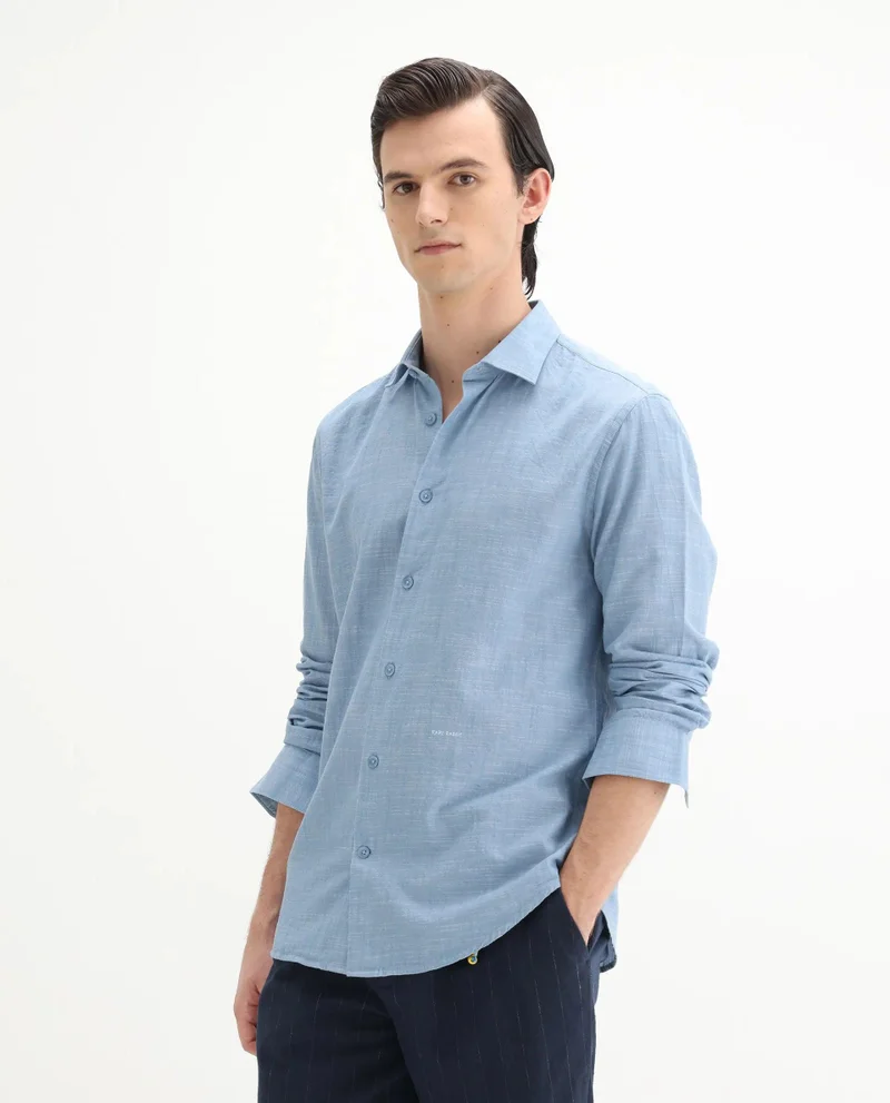 Rare Rabbit Men's Regular Fit Plain Shirt
