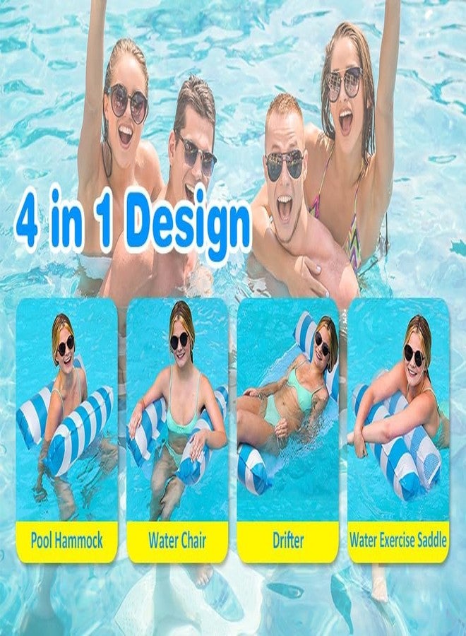 Limpus Pool Float 4-in-1 Water Hammock, Saddle, Drifter, Lounger Inflatable Pool Floats for Adults Fun Swimming Pool, Beach, Outdoor Pool Chair (Pack of 2) - Image 5