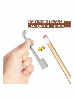 SYOSI Billiard Cue Clamp 3 Pieces Pool Cue Tip Clamp Stainless Steel Cue Stick Tip Repair Kit for Billiard Table Cue Tips Accessories  - Image 4