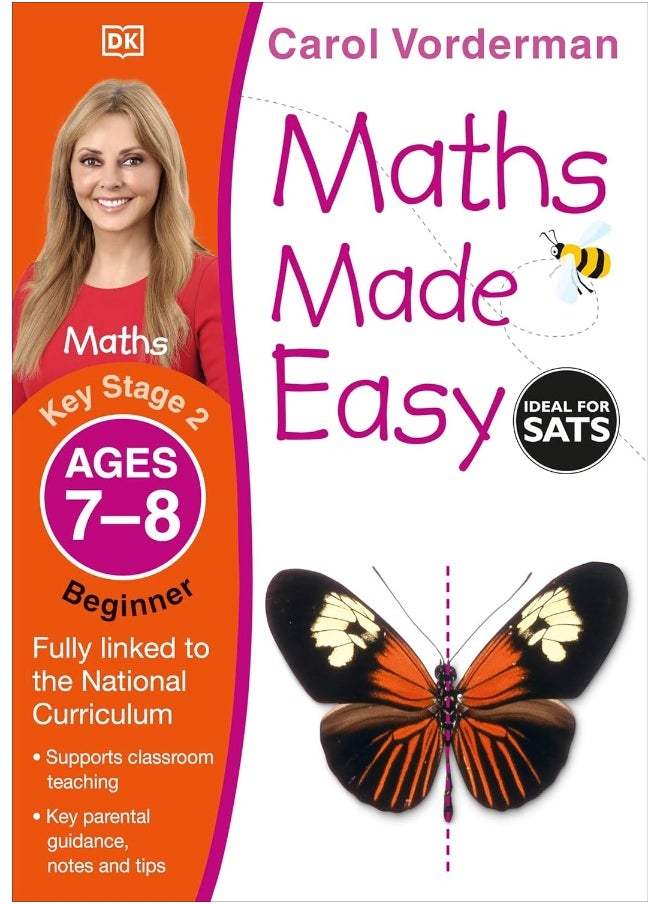 null - DK Maths Made Easy Ages 7-8 Key Stage 2 Beginner (Carol Vorderman's Easy) - Image 1