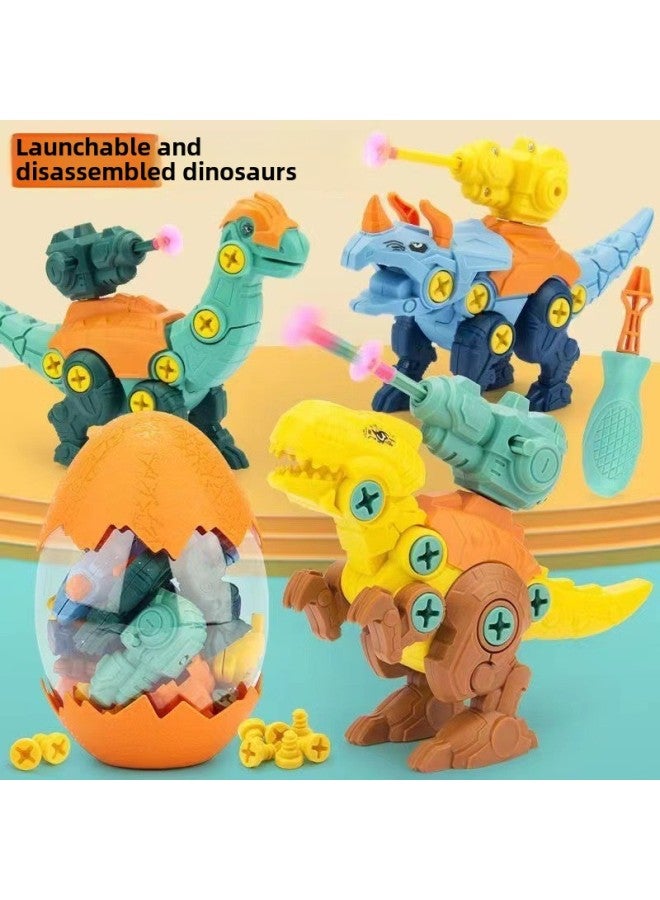 Children's Assembled Dinosaur Toys Screw Assembled Dinosaur Boys Assembled Animal Educational Toys-Color:Dominant 【opp Bag】 - Image 2