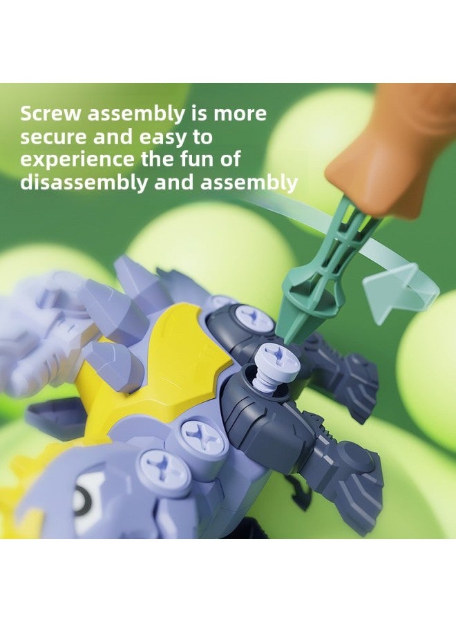 Children's Assembled Dinosaur Toys Screw Assembled Dinosaur Boys Assembled Animal Educational Toys-Color:Dominant 【opp Bag】 - Image 4