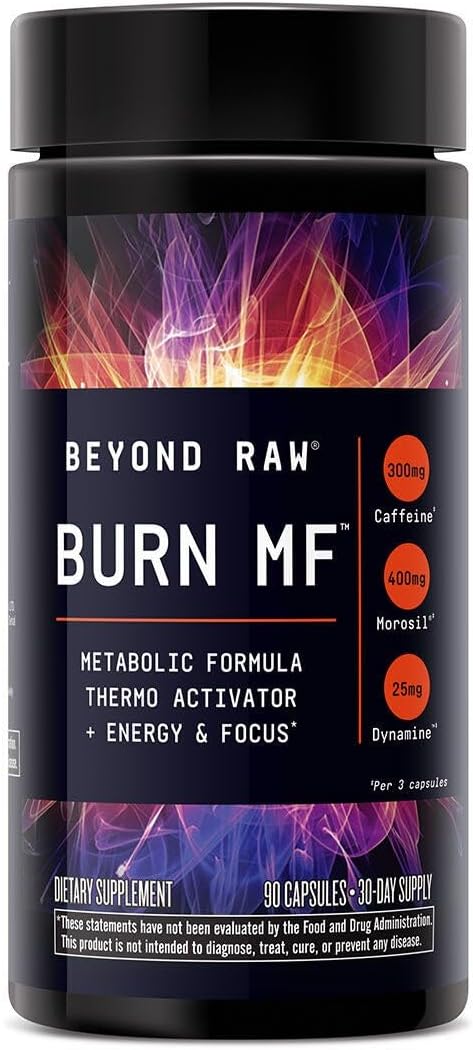 BEYOND RAW Burn MF  Metabolic Formula Thermo Activator Supports Energy and Focus  90 Count - Image 3