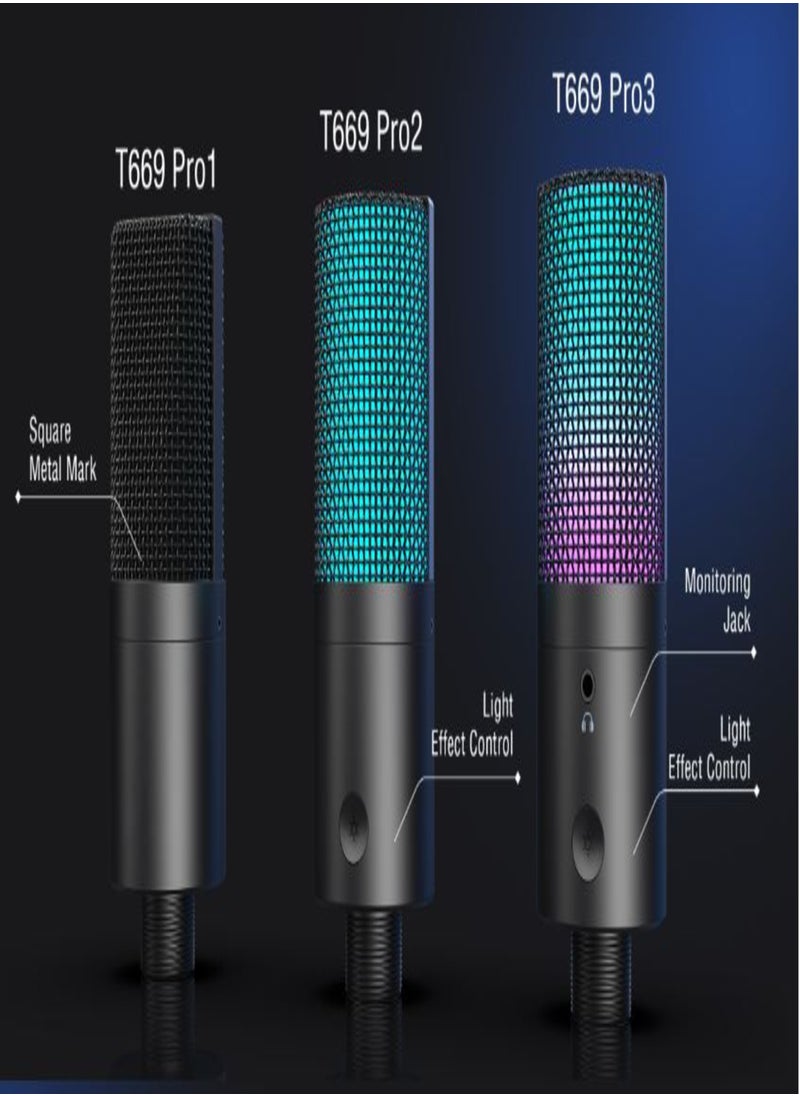 FIFINE - FIFINE Gaming PC USB Microphone, Podcast Condenser Mic with Boom Arm, Pop Filter, Mute Button for Streaming, Twitch, Online Chat, Computer Mic for PS4/5 PC Gamer Youtuber-AmpliGame- T669 Pro 3 - Image 1