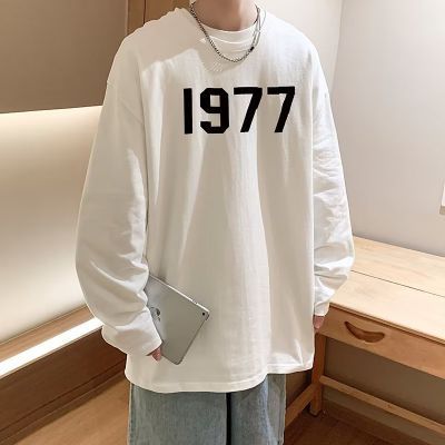 Unisex 1977 Velvet Numbers Trendy Harajuku Hoodie Dark gray  - Image 3