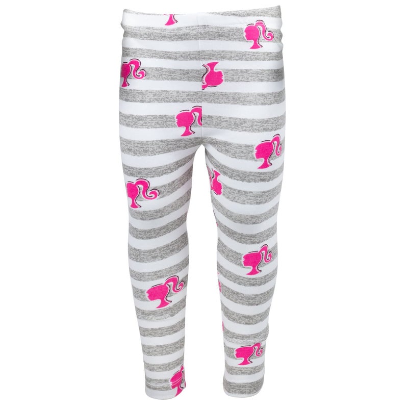 Barbie Little Girls Peplum Fleece Hoodie & Peplum Leggings Pink 7-8 - Image 4