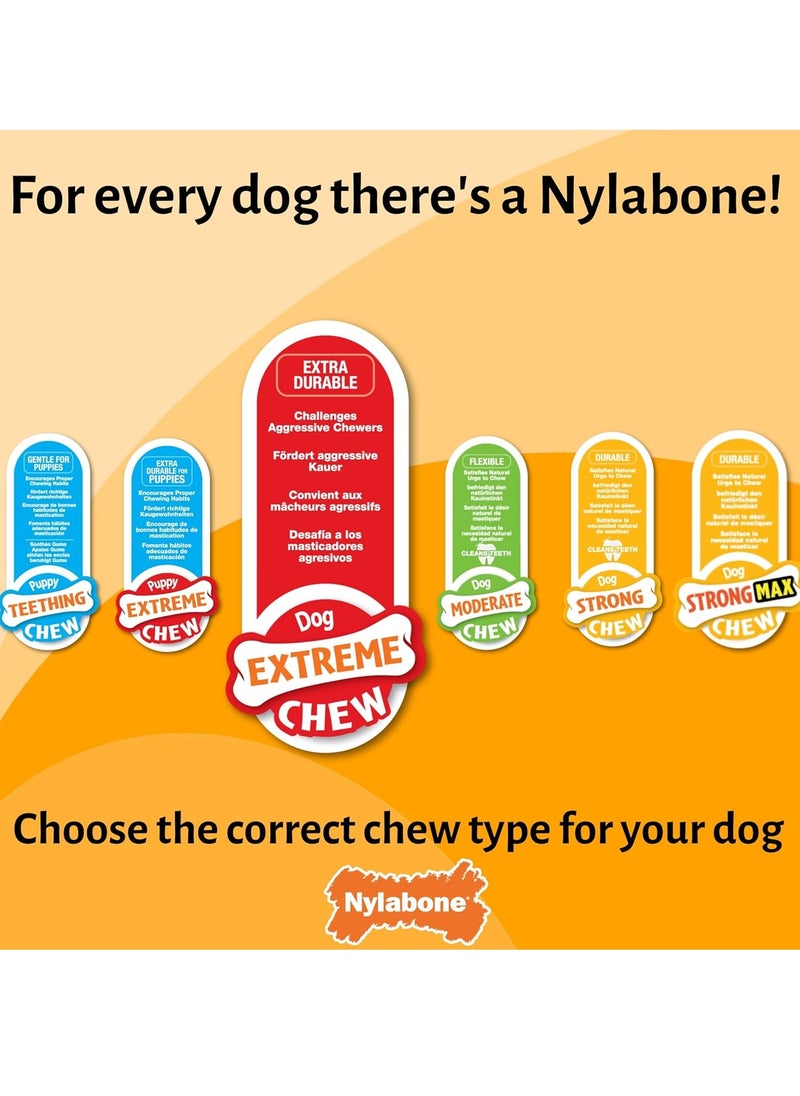 Nylabone Extreme Chewers Tough Nylon Dog Novelty Lobster Chew Toy Durable Boredom Breaker Cleans Teeth Filet Mignon Flavour Extra Large For Dogs 0 23 plus kg  - Image 4