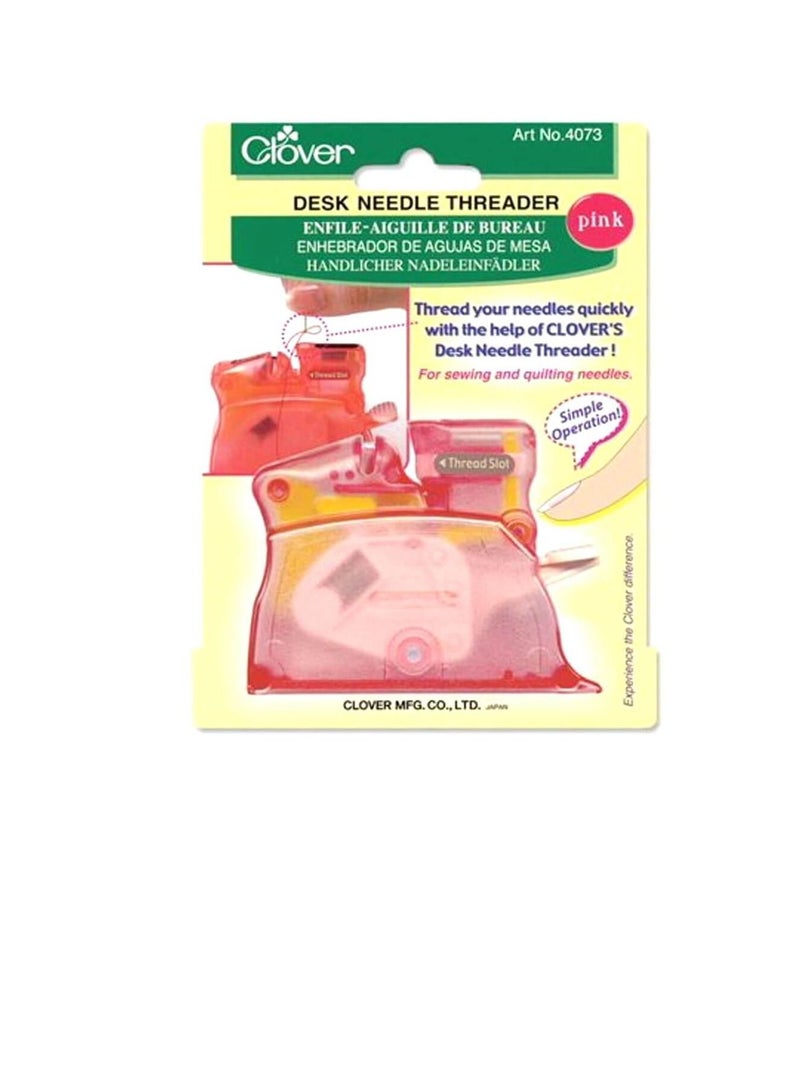 Clover Desk Needle Threader Pink - Image 3