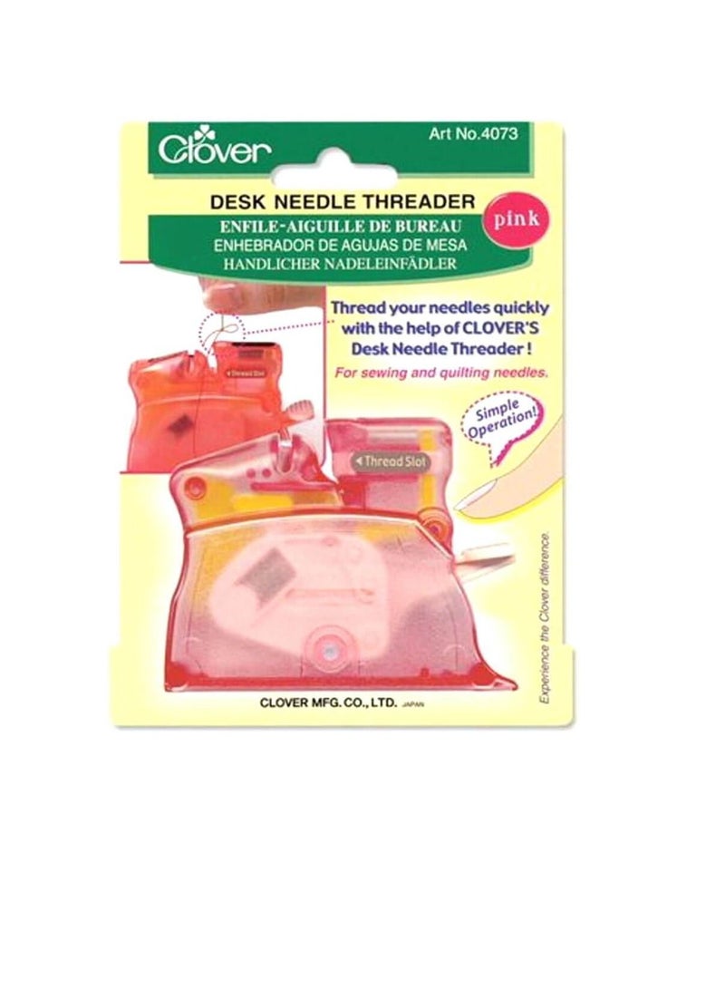 Clover Desk Needle Threader Pink - Image 1