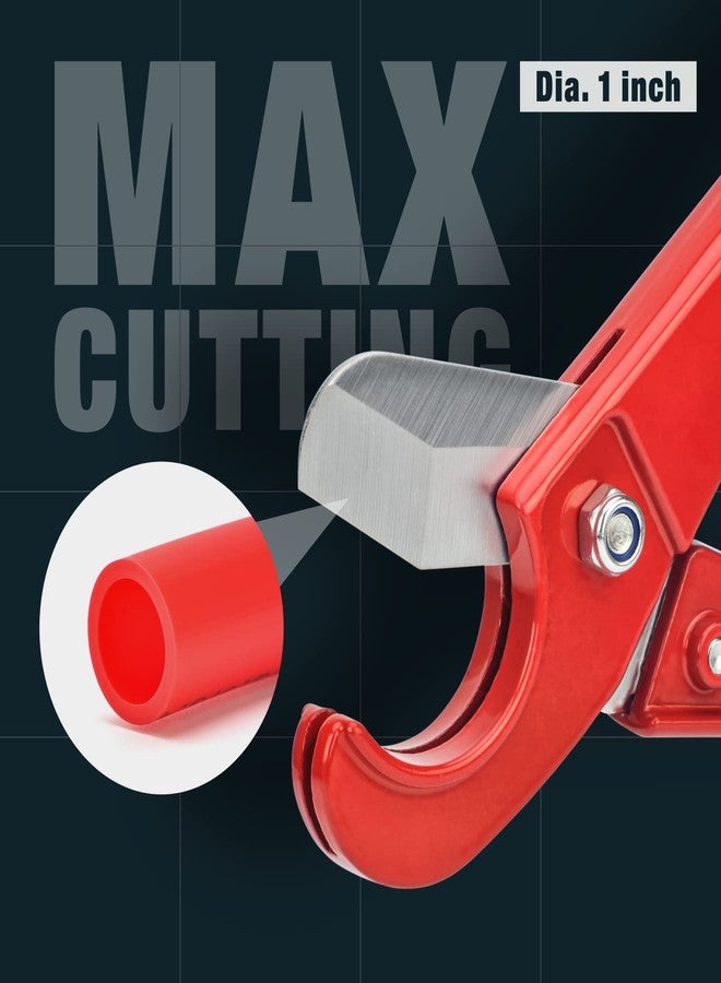 IWISS Pex Tubing Cutter for 1/8,1/4, 3/8, 1/2, 3/4-inch up to 1-inch Pex Pipe Cutter - Image 2