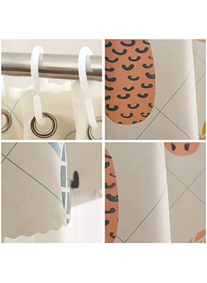 HOMESTAR 2 Pieces Pineapple Blackout Bottom Bunk Bed Curtains, Dormitory Room Lightproof Decorative Roommate Privacy Cover, Canopy Background Decor, Backdrop Blackout Curtain - Image 3