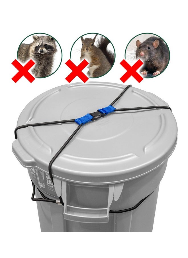 Encased ENCASED Trash Can Lock for Animals/Raccoons, Bungee Cord Heavy Duty Large Outdoor Garbage Lid Lock ((Does NOT Include Trash Can))  - Image 2