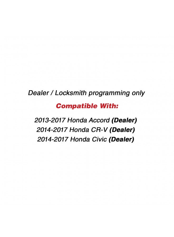KeylessOption KeylessOption Keyless Entry Remote Fob Uncut Ignition Car Key for 2014-2015 Honda Civic, CR-V 2013-2016 Honda Accord MLBHLIK6-1T  - Image 3