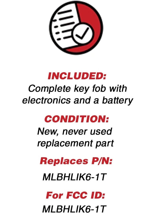 KeylessOption KeylessOption Keyless Entry Remote Fob Uncut Ignition Car Key for 2014-2015 Honda Civic, CR-V 2013-2016 Honda Accord MLBHLIK6-1T  - Image 3