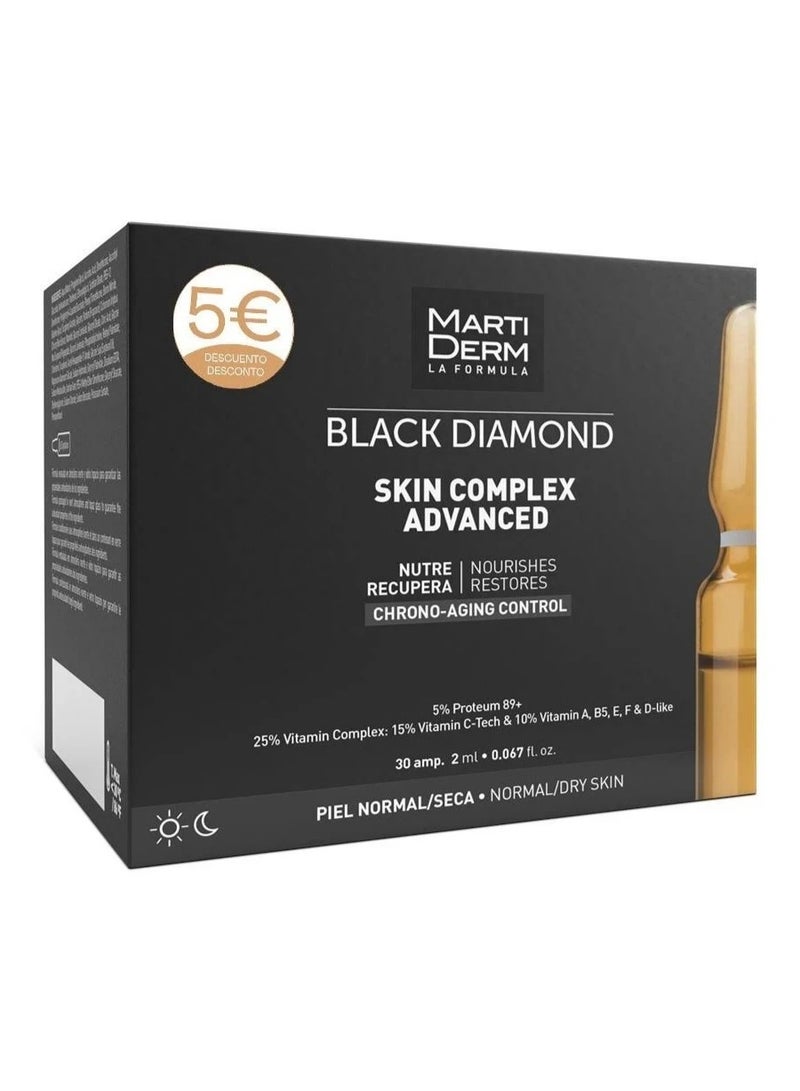 MartiDerm Black Diamond Skin Complex Advanced Anti-Aging Ampoules - 30 Units
