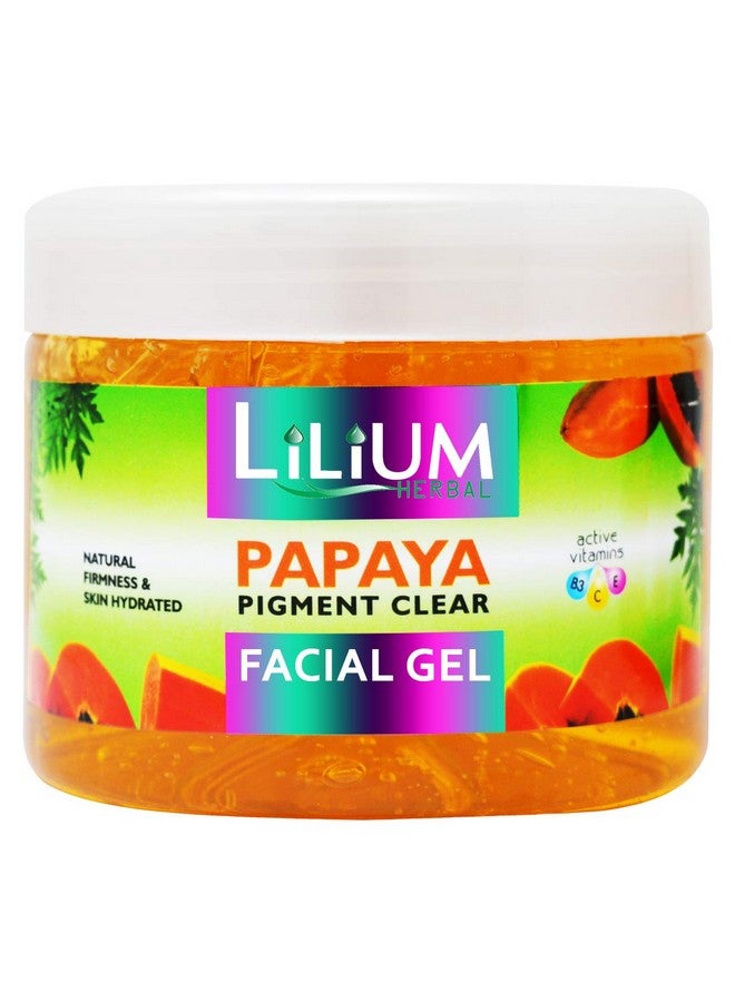 Lilium Papaya Pigment Clear Facial Gel For Soft & Smooth Glowing Skin, Natural Firmness & Skin Hydrated, 500GM - Image 1