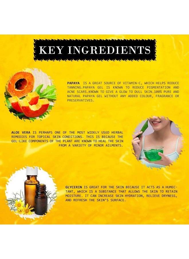 Lilium Papaya Pigment Clear Facial Gel For Soft & Smooth Glowing Skin, Natural Firmness & Skin Hydrated, 500GM - Image 4