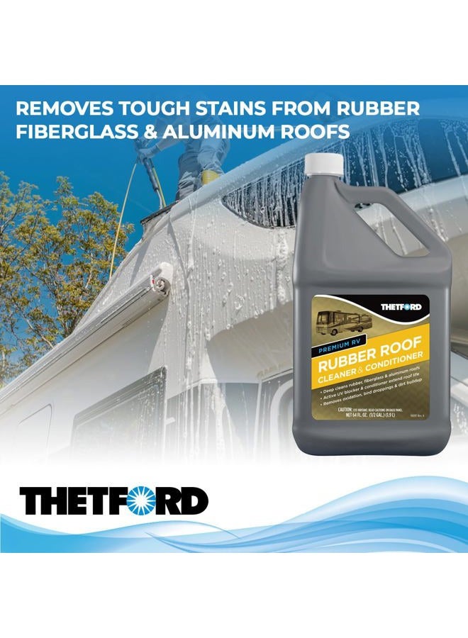 Thetford Premium RV Rubber Roof Cleaner - Non-Toxic, Non-Abrasive RV roof detergent 64 oz - 96016 - Image 4