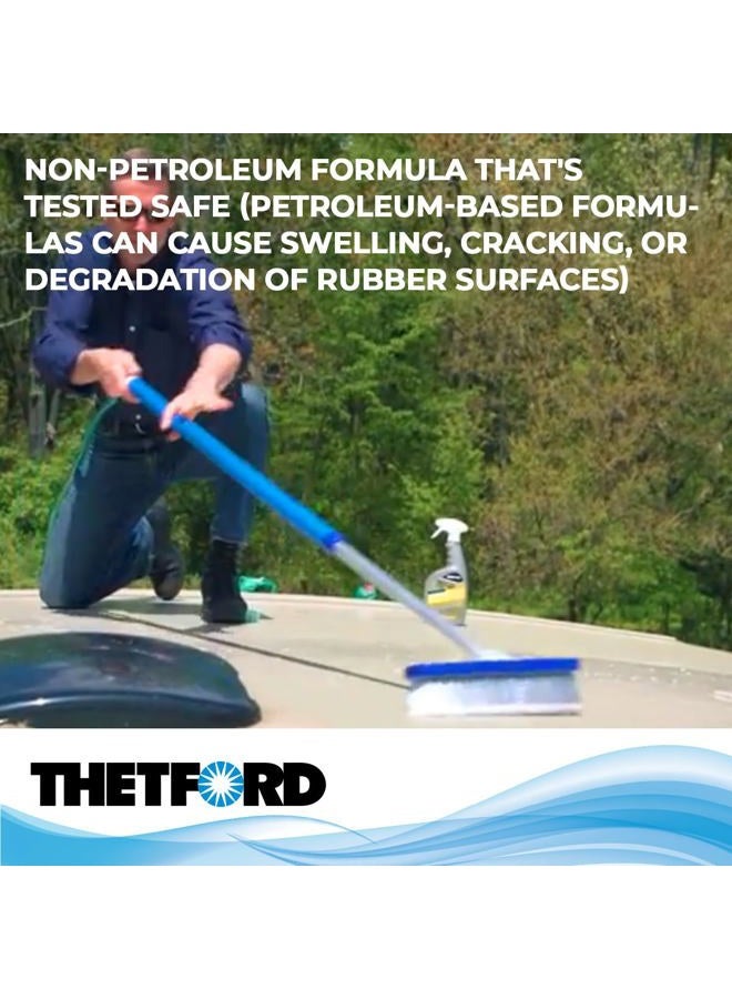 Thetford Premium RV Rubber Roof Cleaner - Non-Toxic, Non-Abrasive RV roof detergent 64 oz - 96016 - Image 3
