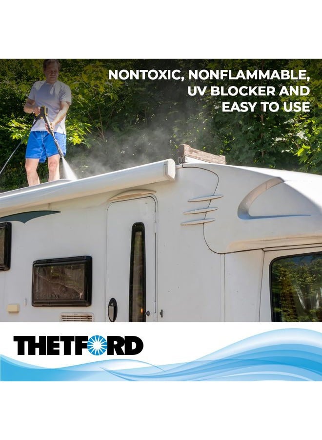 Thetford Premium RV Rubber Roof Cleaner - Non-Toxic, Non-Abrasive RV roof detergent 64 oz - 96016 - Image 5