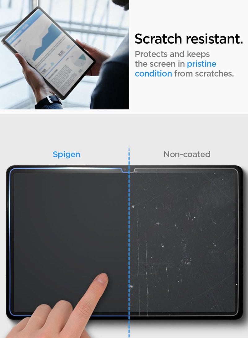 Spigen واقي شاشة Glastr Ez Fit لهاتف Samsung Galaxy Tab S9 (11 بوصة) مصنوع من زجاج مقوى ممتاز مع تقنية المحاذاة التلقائية - [مناسب للحافظة] - Image 5