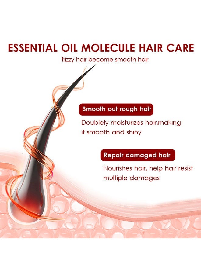 سيكريت فيتامين للشعر، مصل للشعر غني بزيت الأرجان، وزيت المكاديميا، وزيت الأفوكادو، يجعل الشعر قويًا، ناعمًا ولامعًا، بلسم يُترك على الشعر، جوهر مضاد للتشابك، آمن لجميع أنواع الشعر، 40 كبسولة - Image 5