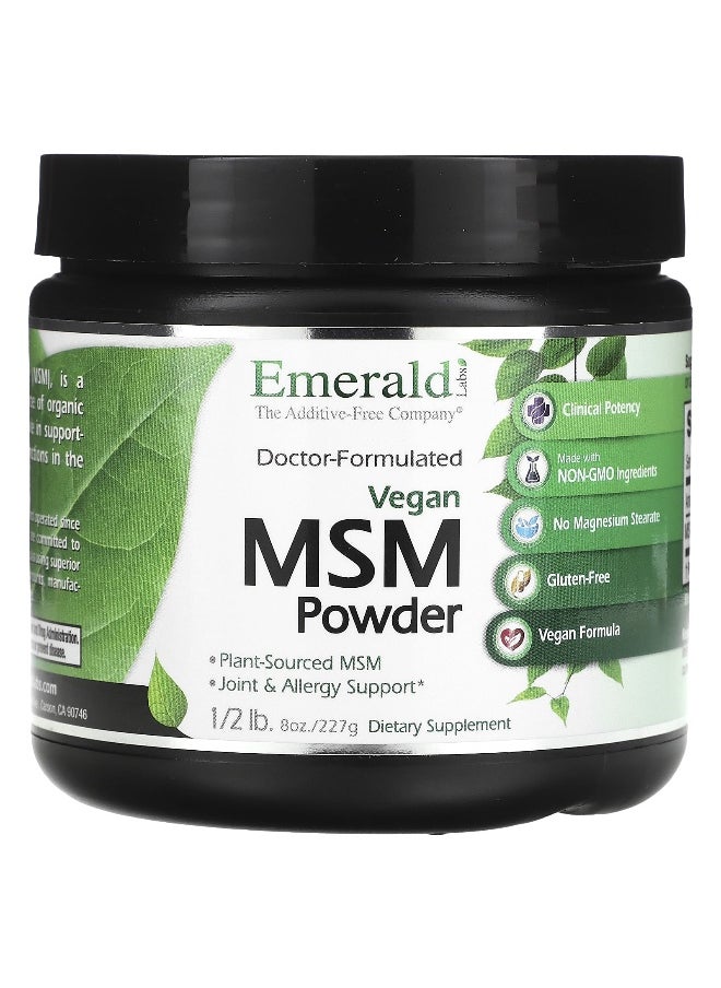 Emerald Laboratories - Emerald Laboratories, Vegan MSM Powder, 8 oz (227 g) - Image 1