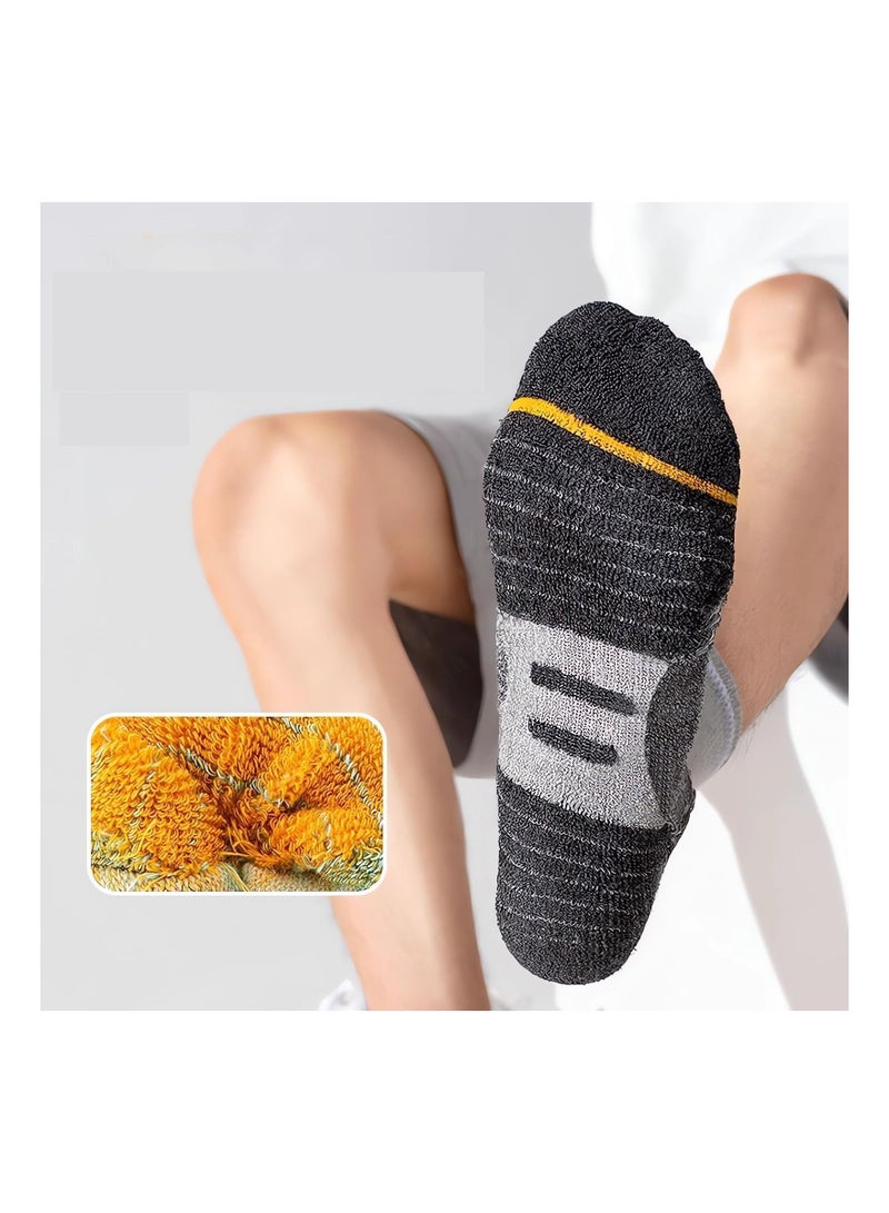 Excefore Thermal Sports Socks Cushioned Trainer Socks, 6 Pairs Men's sports socks, Running Socks for Women Cotton Walking Ankle Athletic Socks Ladies(EU 37-44)  - Image 3