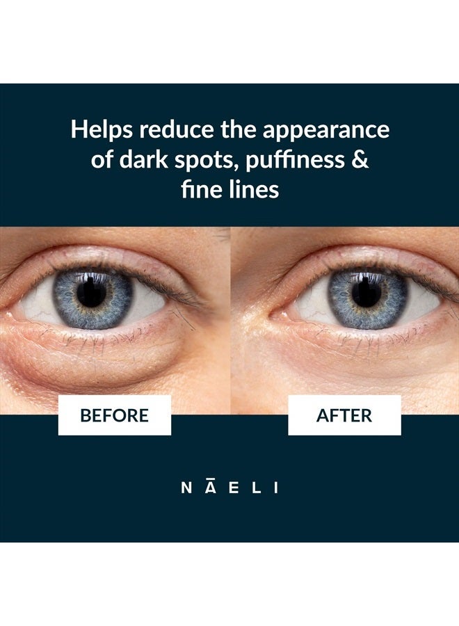 NAELI Eye Cream for Dark Circles, Puffiness & Wrinkles with Anti Aging Apple Stem Cell & Peptide Complex - Reduces Fine Lines, Diminishes Bags & Restores Under Eye, 1.4 oz - Image 3